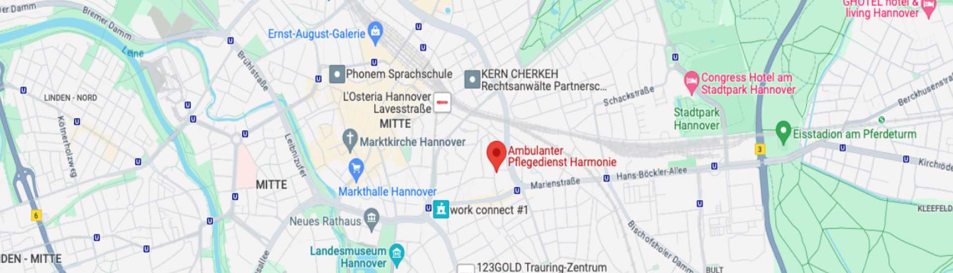 Anfahrt Pflege Harmonie Hannover